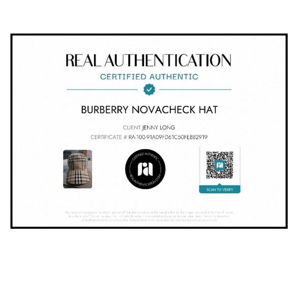 Burberry Novacheck Hat - New w/ COA - Picture 8 of 8